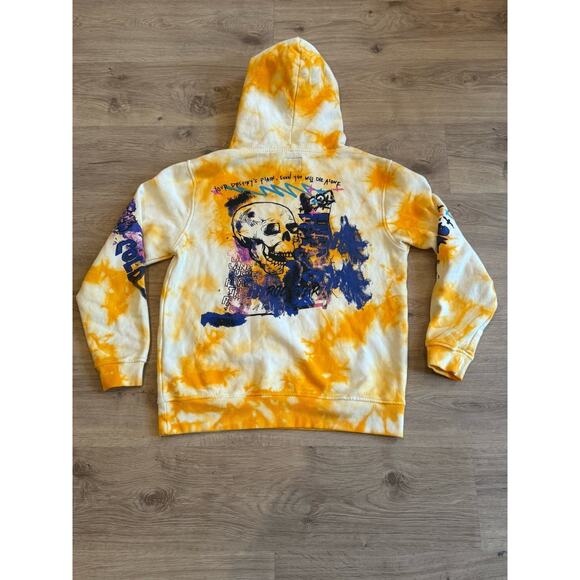 Rockstar Original Hoodie Mens Medium Sweatshirt Graphic Print Tie Dye - Picture 11 of 11